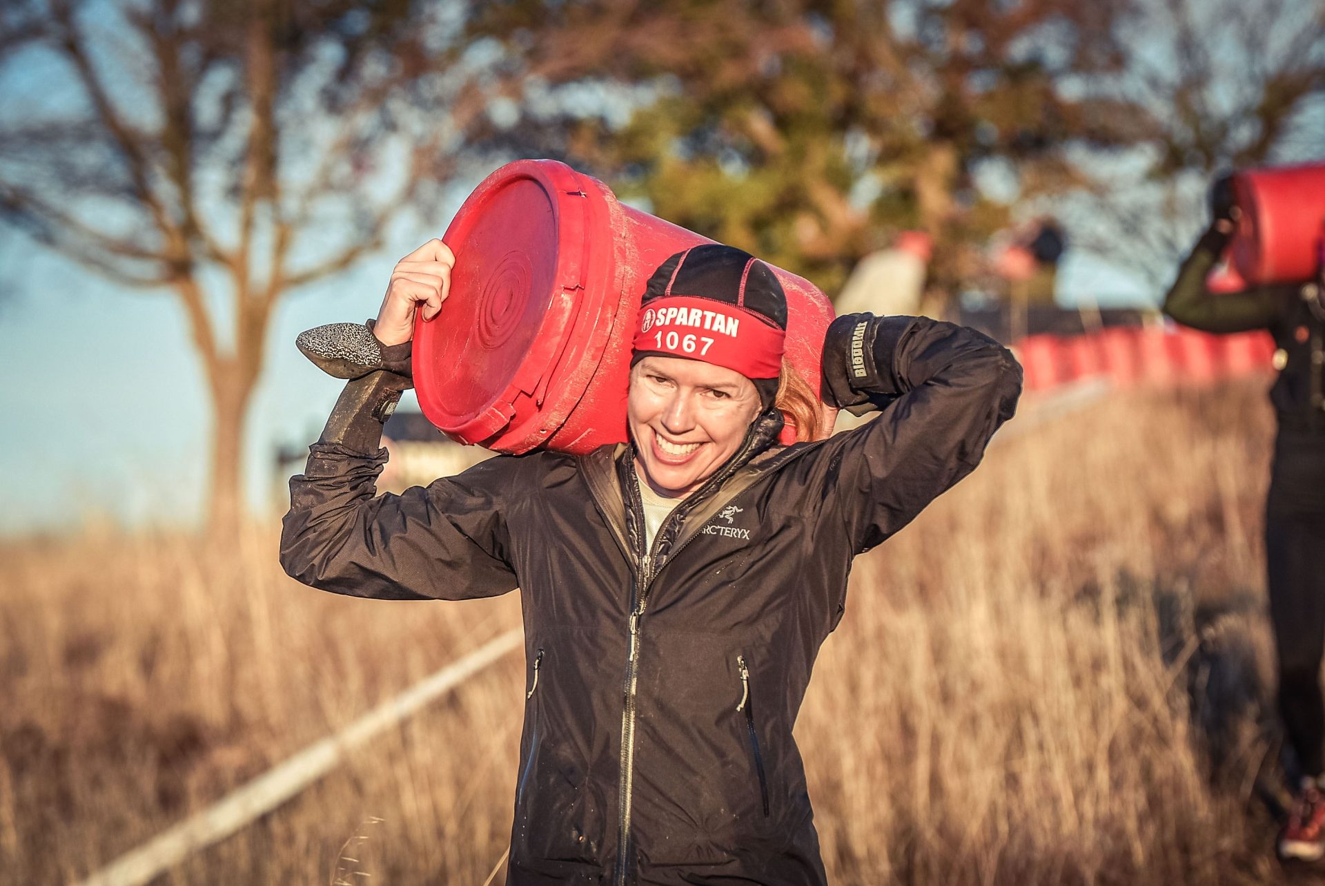 Wendy Bounds participating in a Spartan Race